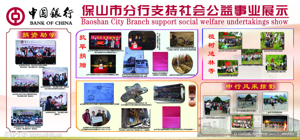 中国银行展板