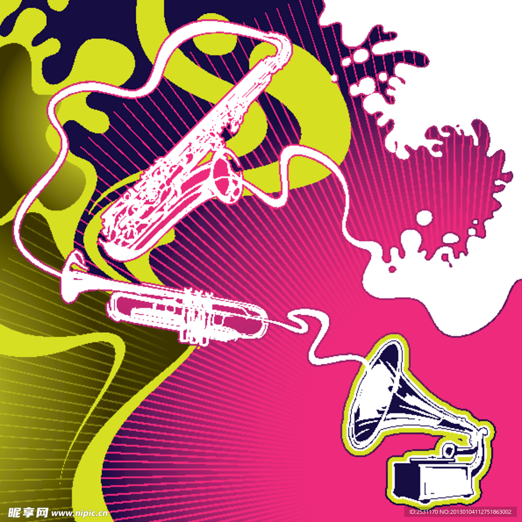 音乐海报背景
