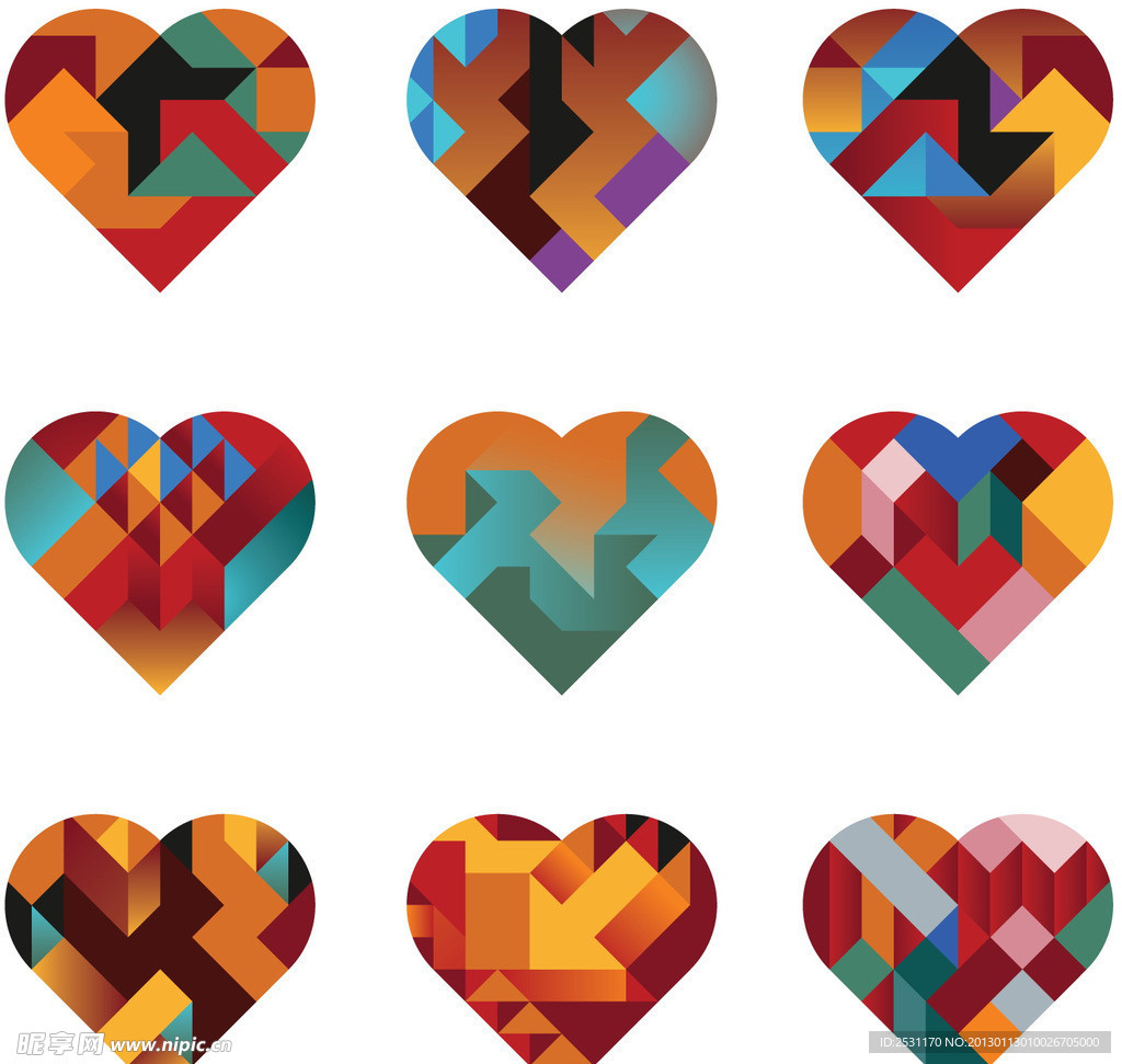 情人节爱心图标