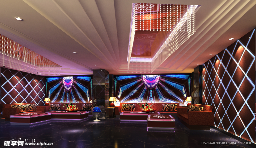 KTV包房设计效果图