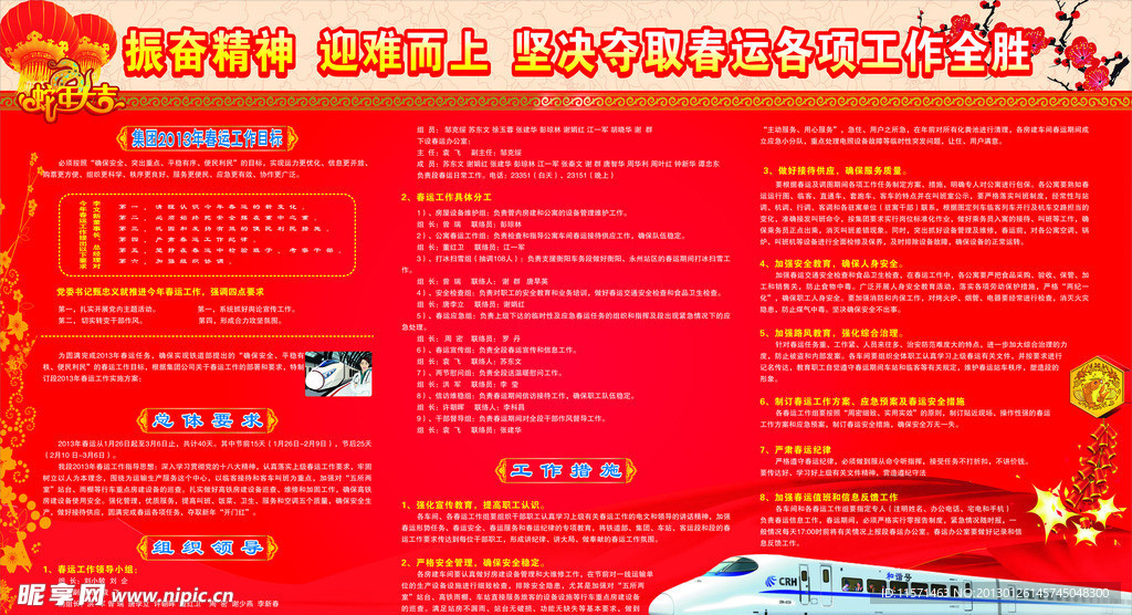 春运板报