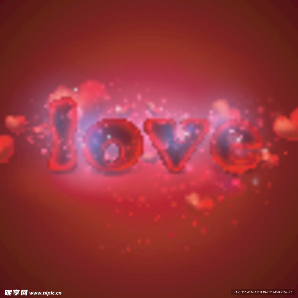 情人节海报背景素材