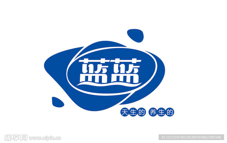 蓝蓝矿泉水logo