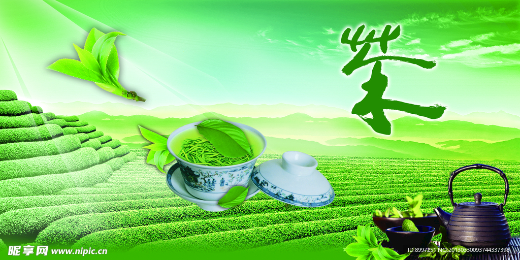 茶叶背景