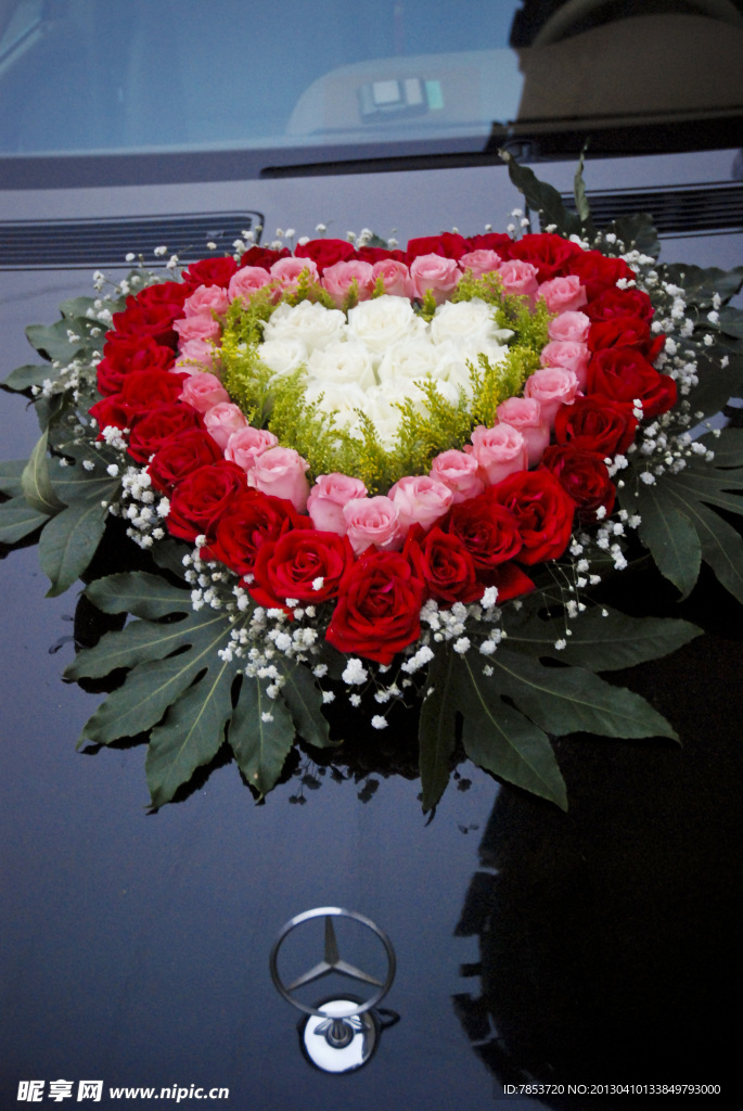 婚礼车花