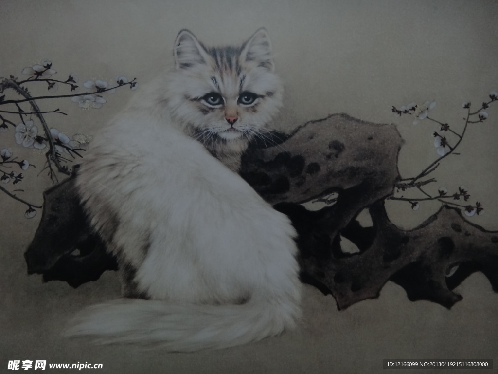 工笔国画猫
