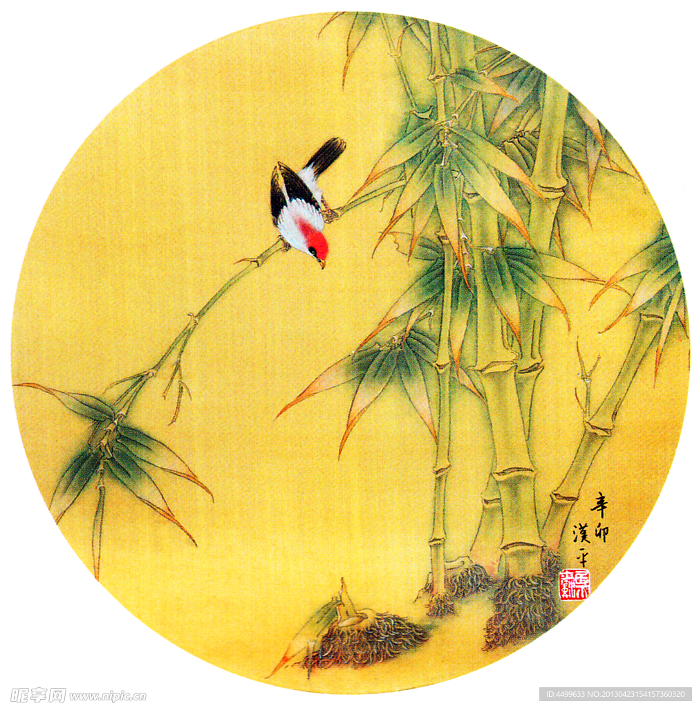 竹子国画