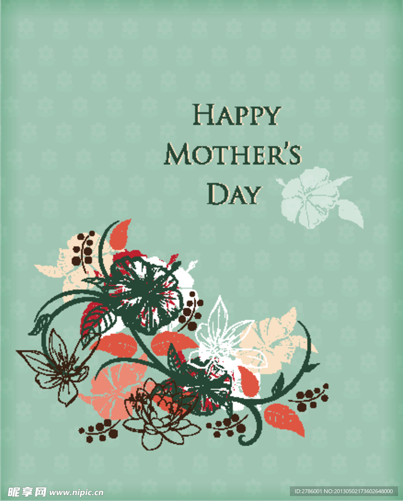 母亲节贺卡 海报