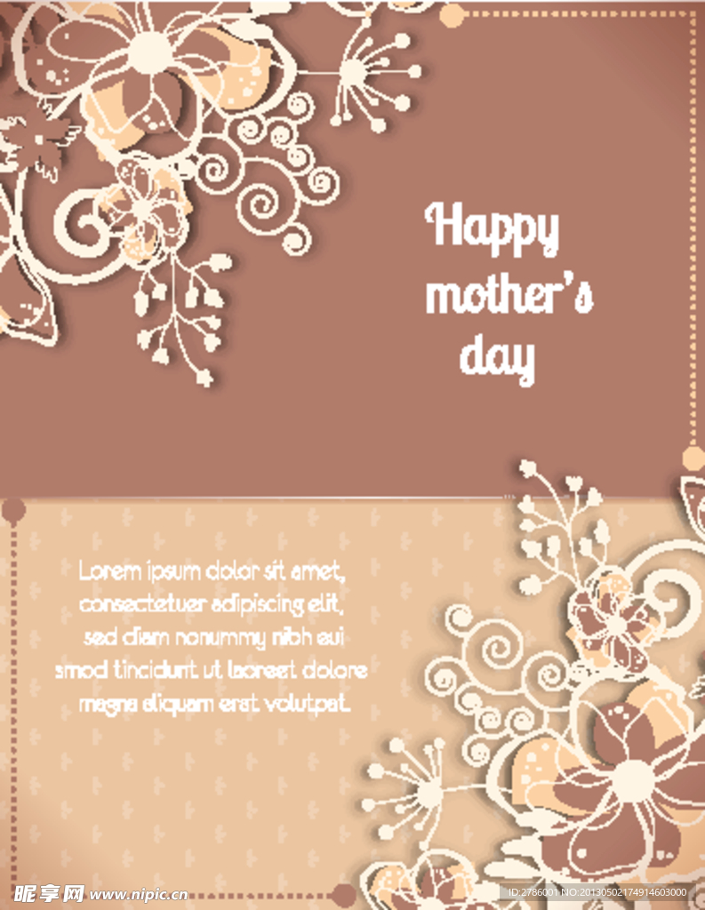 母亲节贺卡 海报