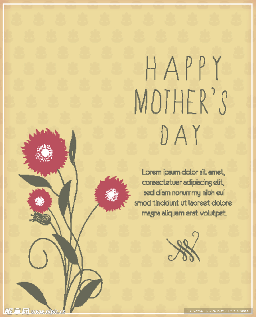 母亲节贺卡 海报