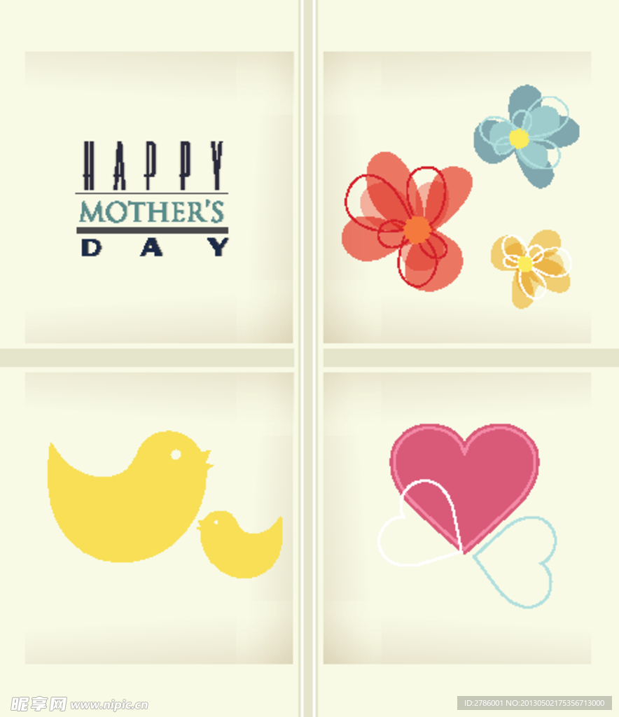母亲节贺卡 海报