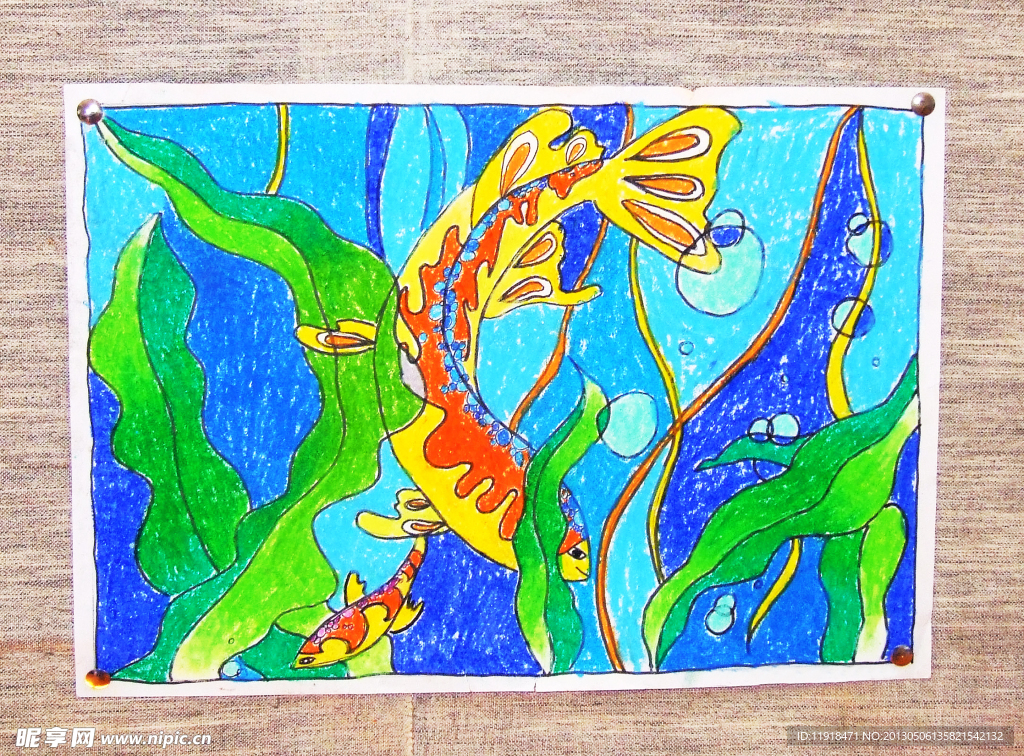 学生美术作品彩色画