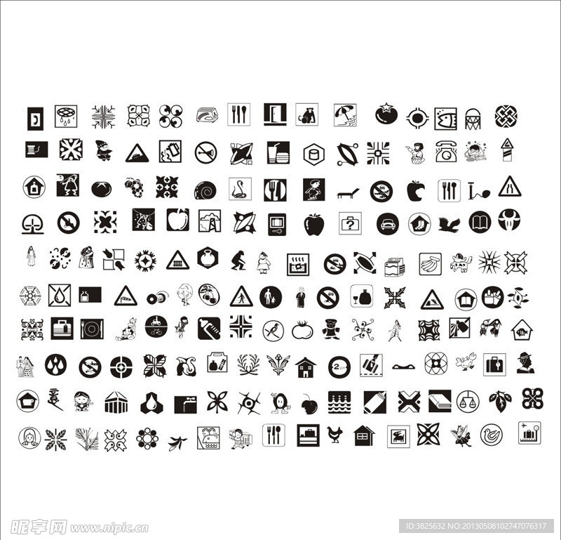 边框花纹图标矢量图