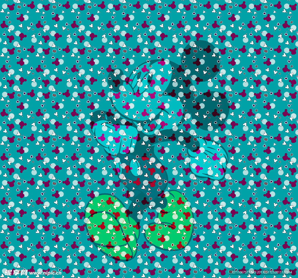 米奇迪斯尼卡通背景图