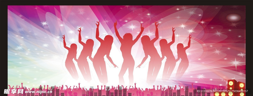 大红色舞台背景