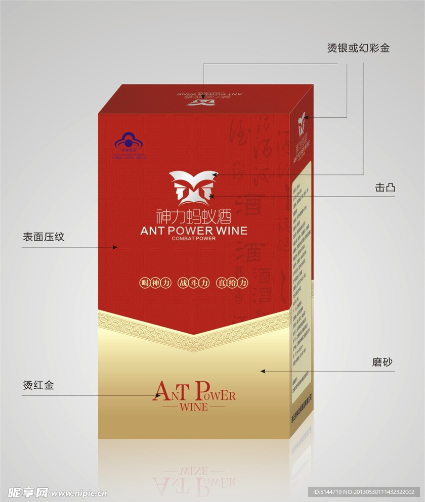 白酒包装盒（展开图）