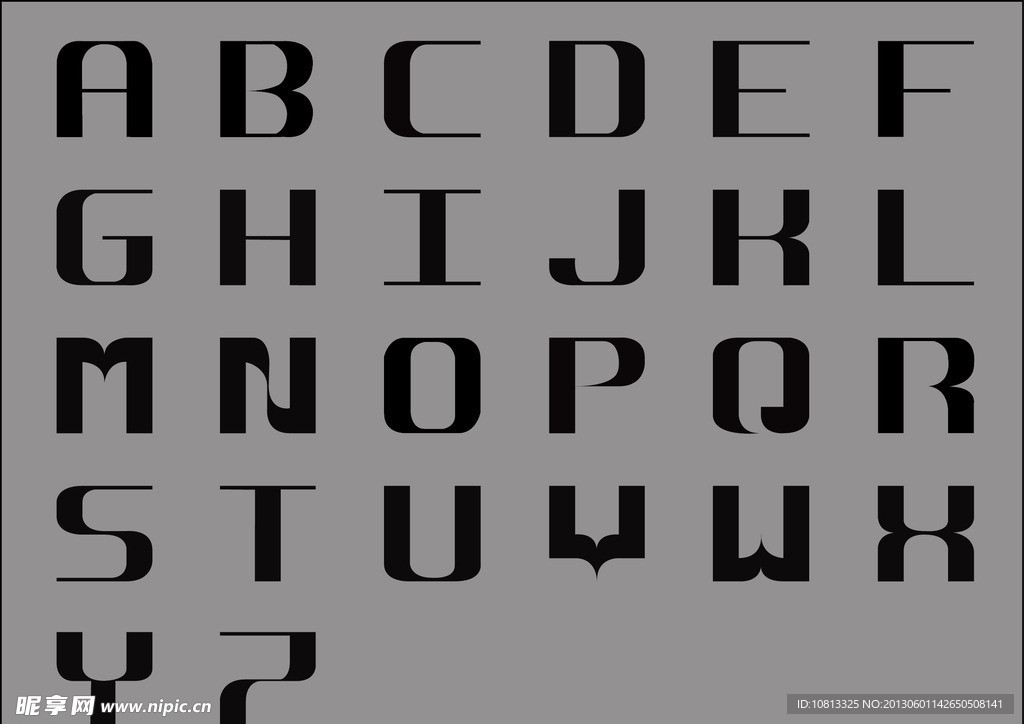 字母 字体设计