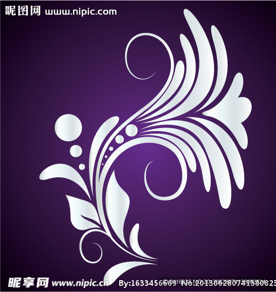 欧式曲线花纹