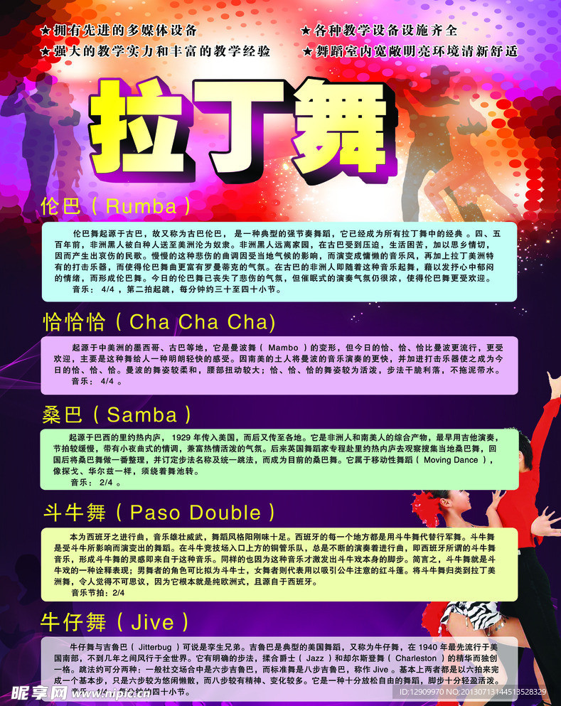 拉丁舞展板设计