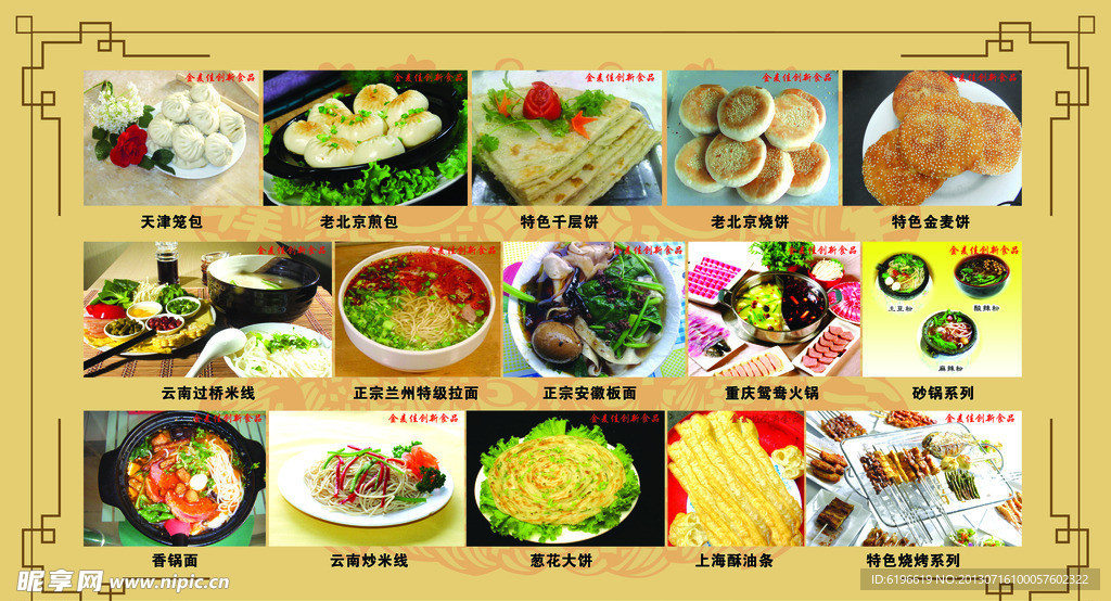 食品展板