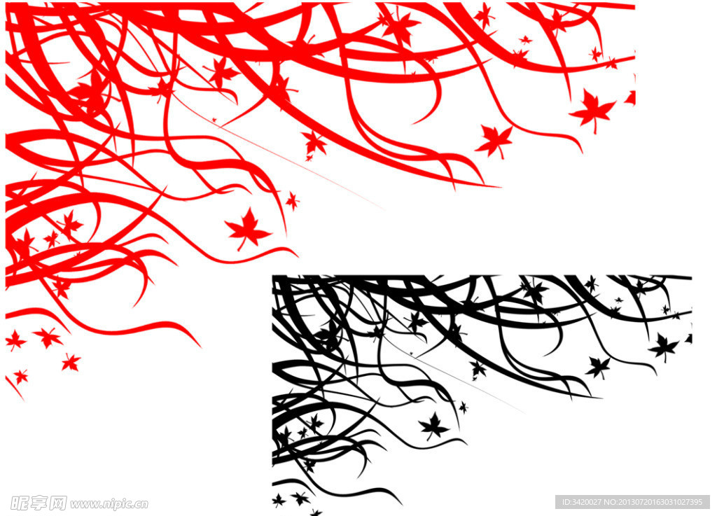 边角花纹装饰笔刷