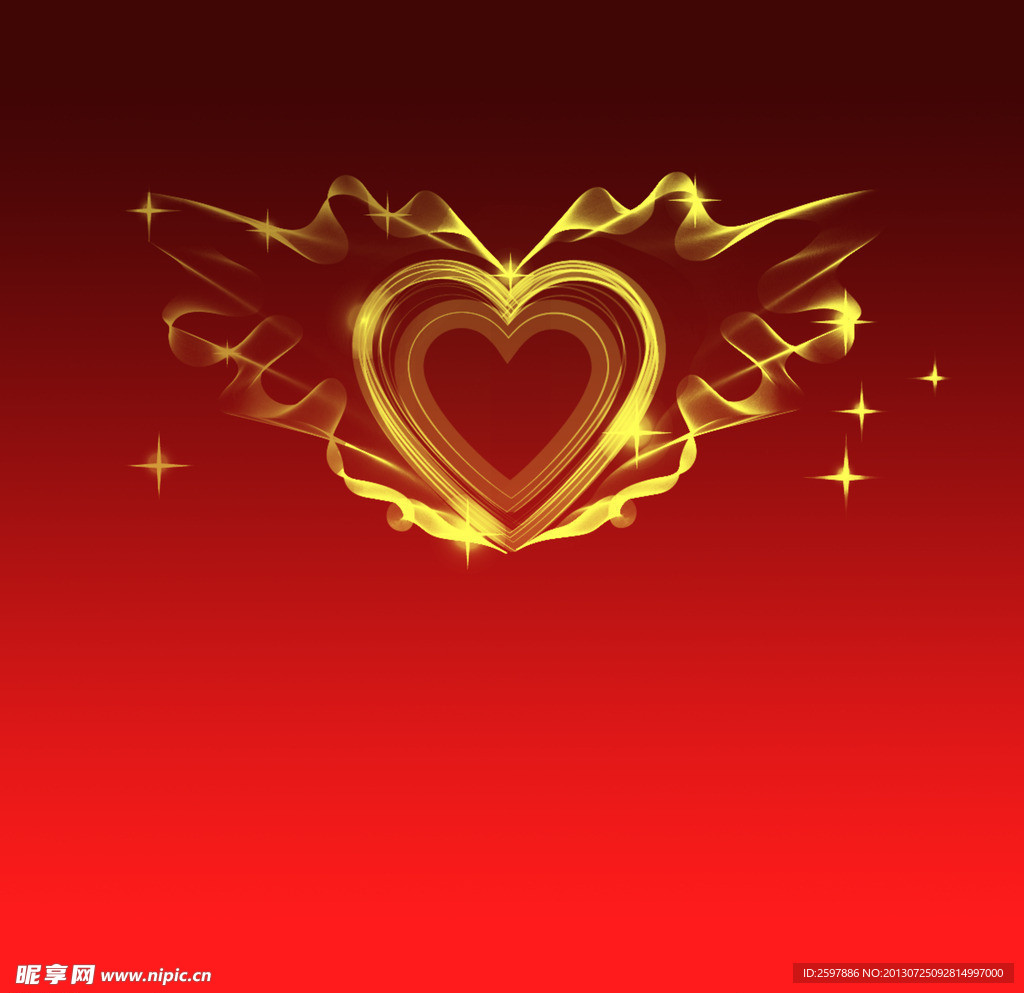 心型花纹