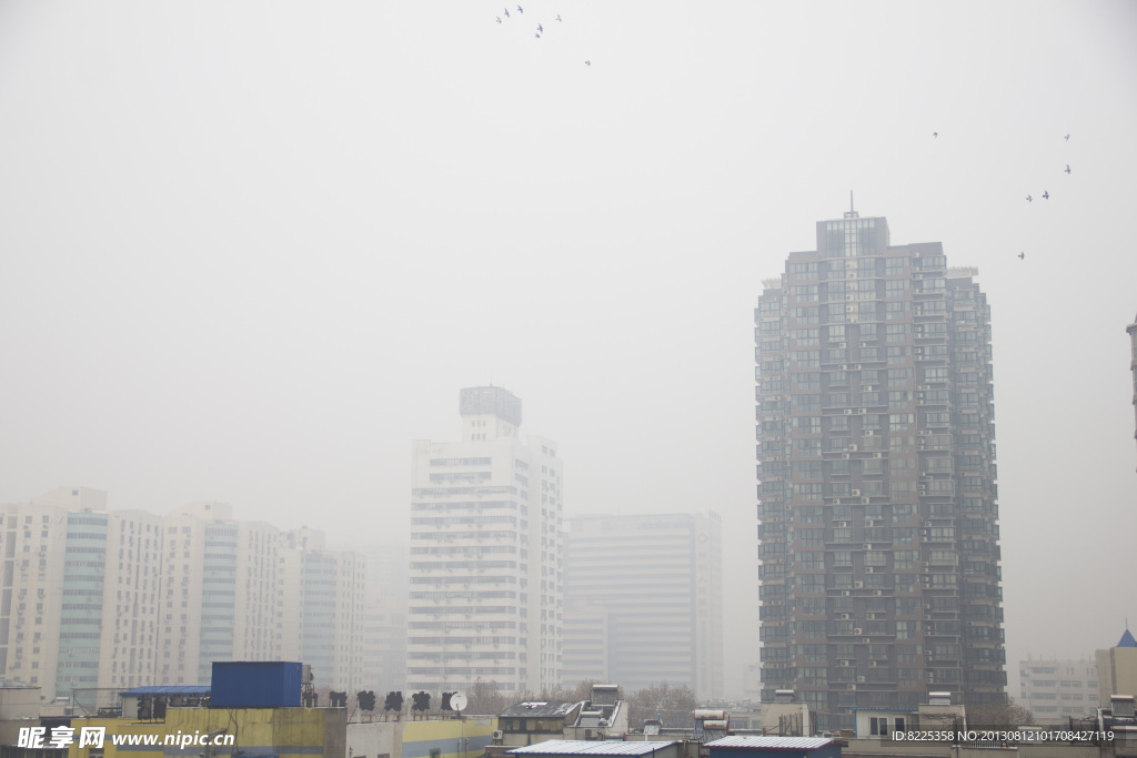 城市雾霾天气