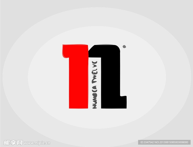 数字logo