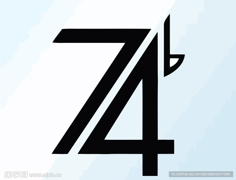 数字logo