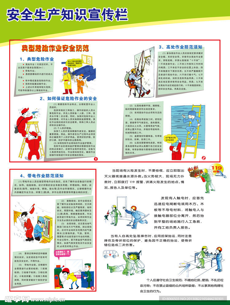 安全生产知识宣传栏
