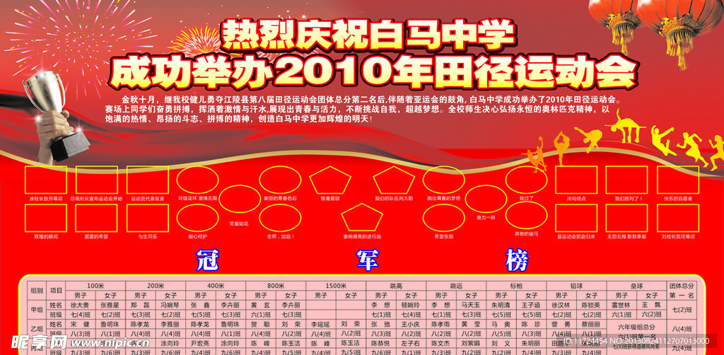 运动会展板