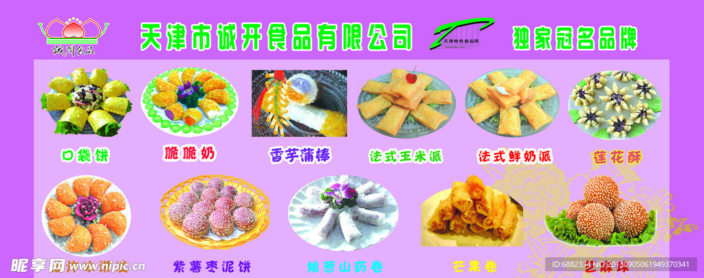食品展板
