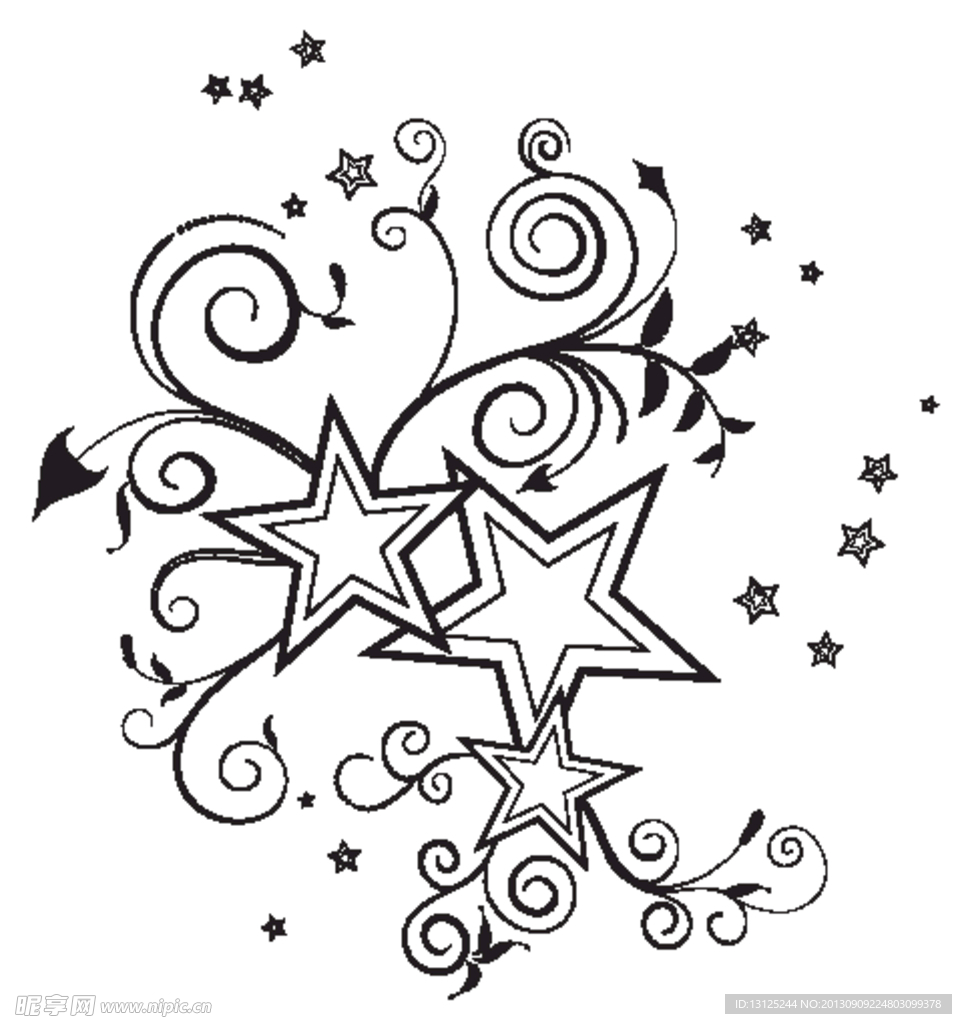 星 花纹