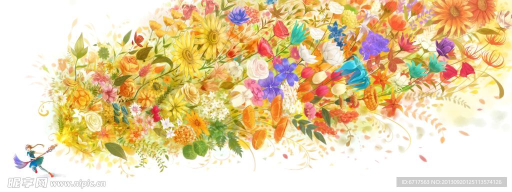 动漫花朵图片