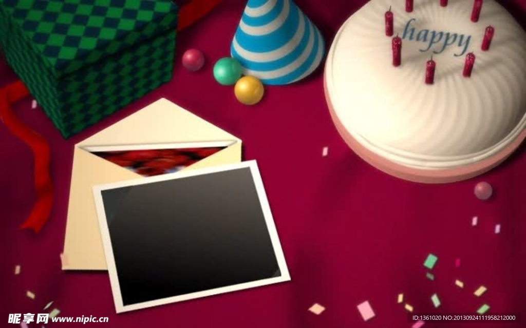 生日背景视频素材