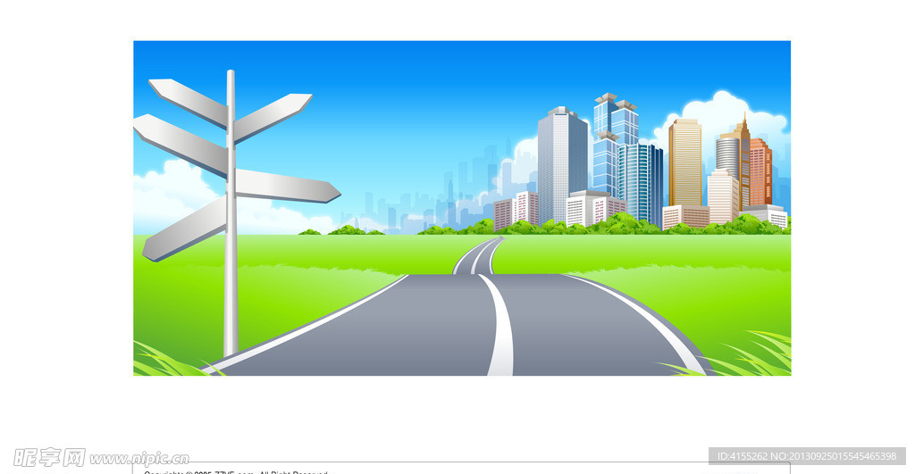 矢量梦幻都市图片