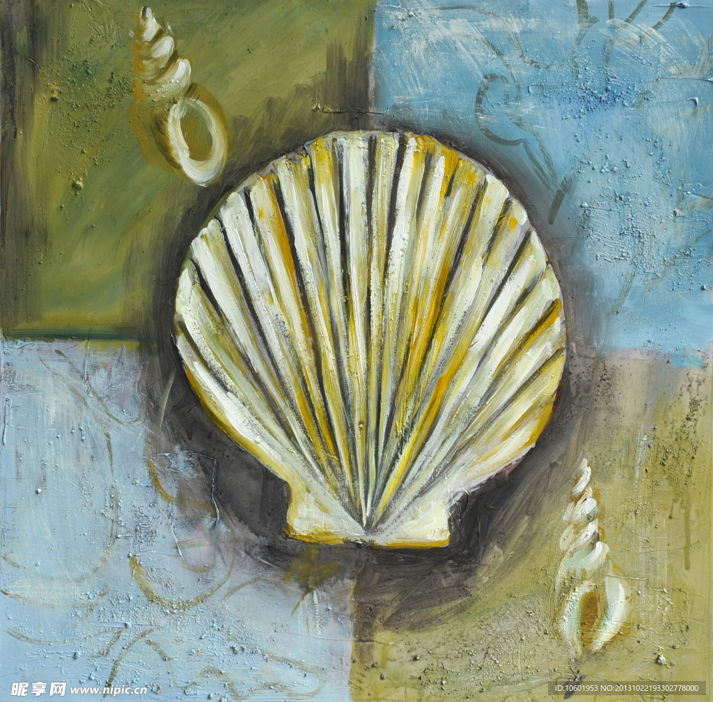 贝壳装饰画