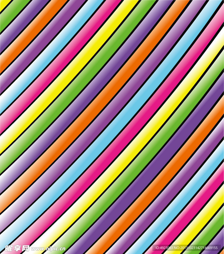 彩条图案 彩色条