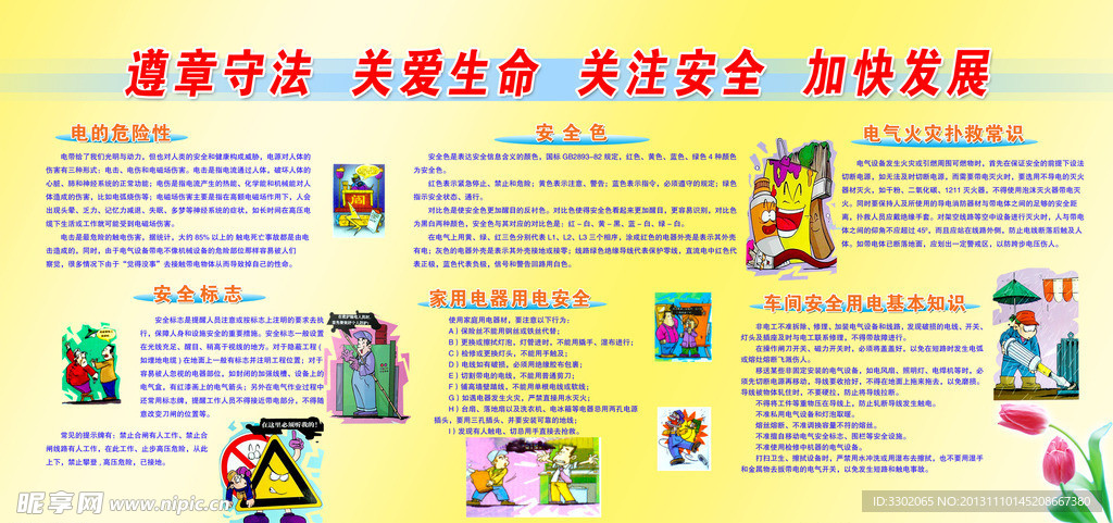 安全用电知识广告展板