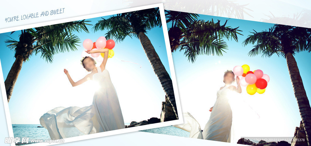 唯美婚纱模板阳光缢彩