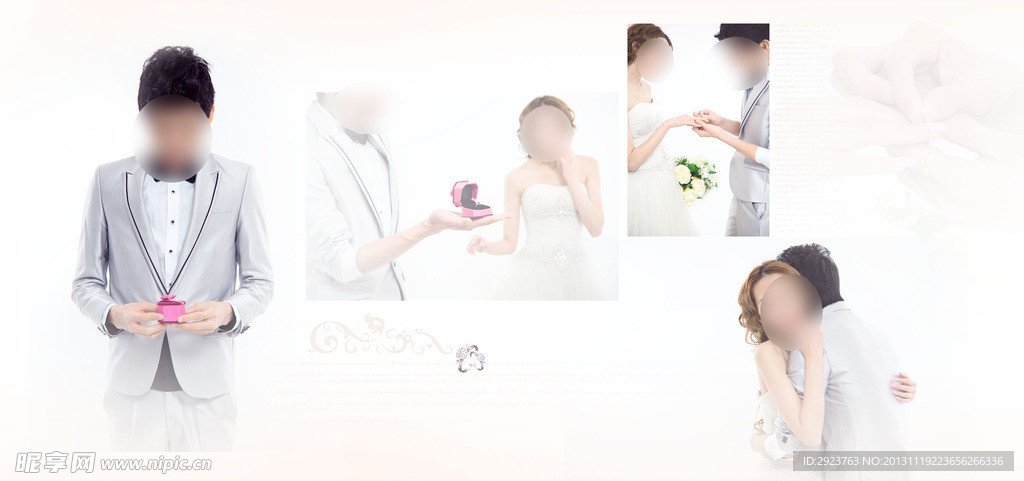 最新唯美婚纱模板