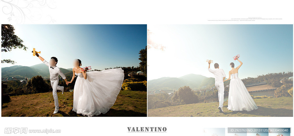 最新唯美婚纱模板