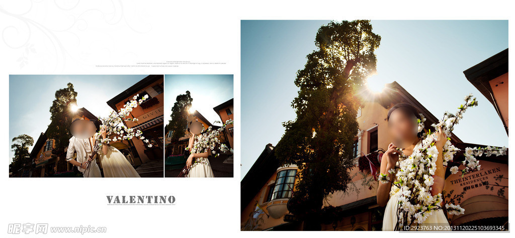 最新唯美婚纱模板