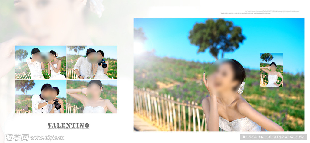 最新唯美婚纱模板