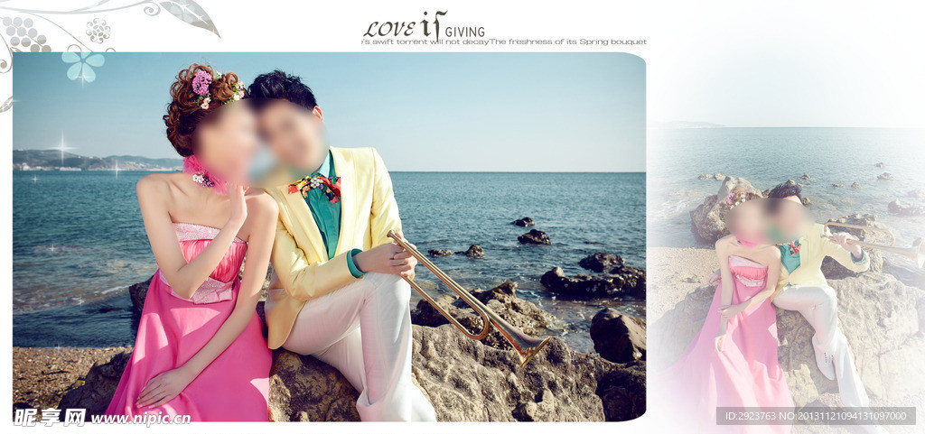 最新唯美婚纱模板