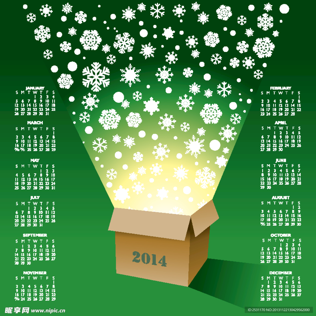 2014年日历 20