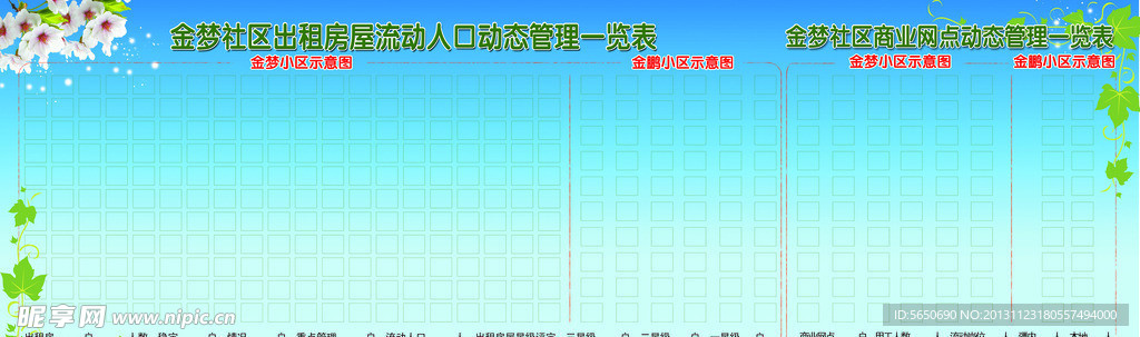 社区展板