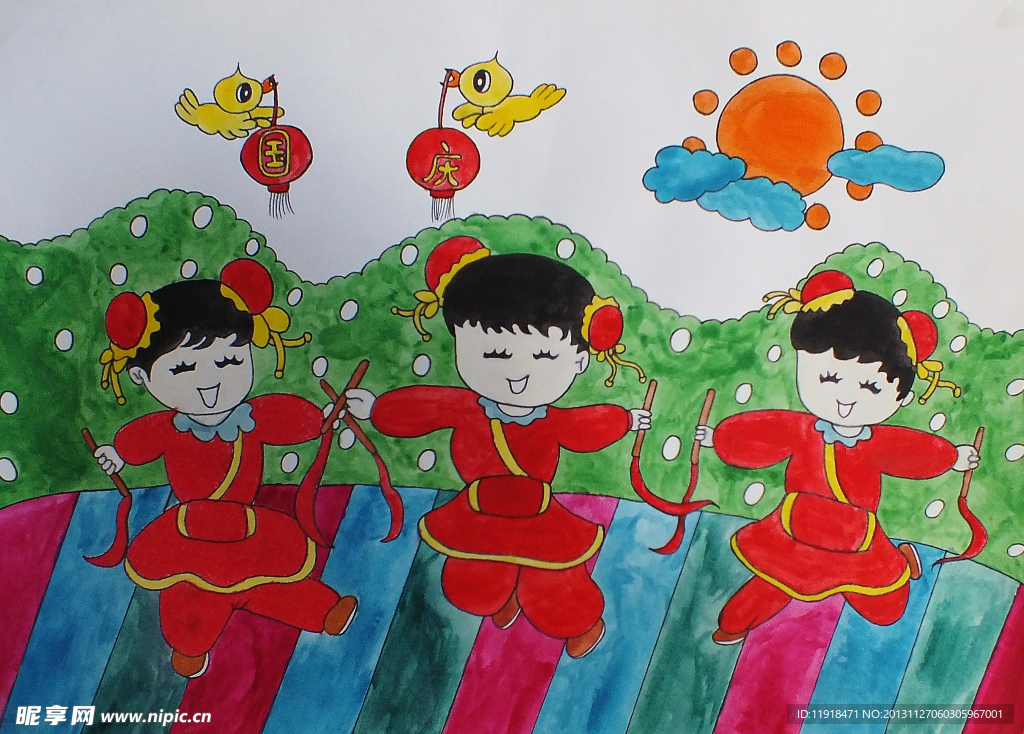 学生人像色彩画