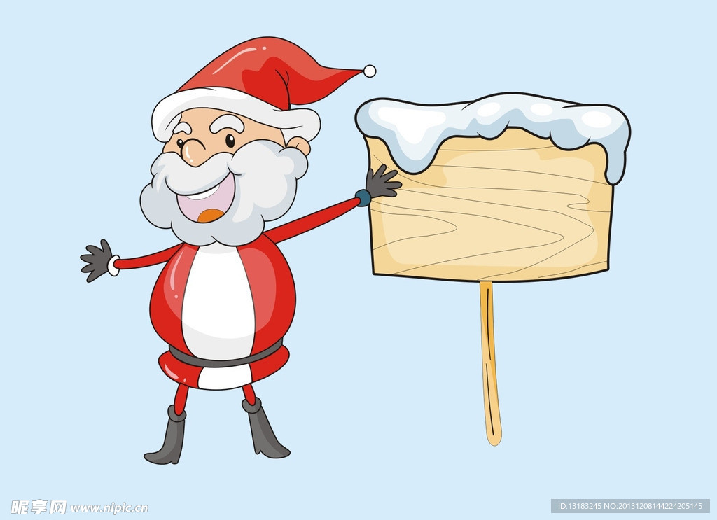 卡通矢量圣诞老人