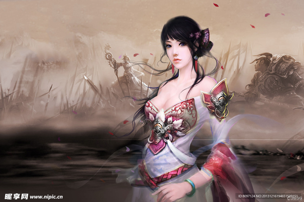 手绘动漫美女